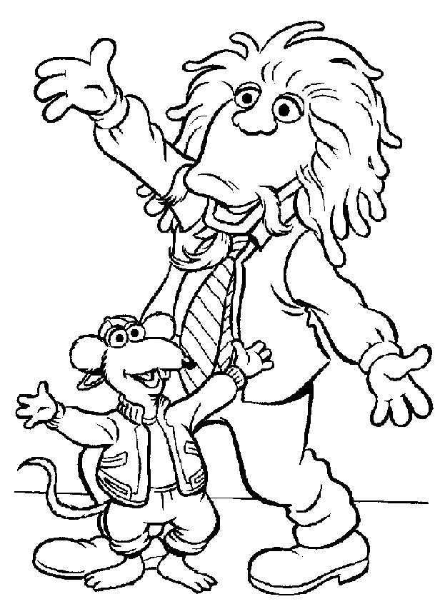 Plansa de colorat cu Muppets 53 49